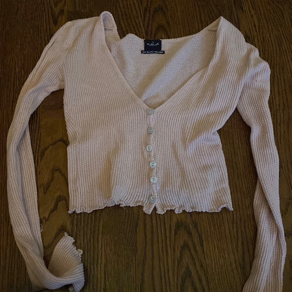 Urban Outfitters pink/peach longsleeve top